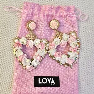 LoveShackFancy x Lova Dolce Vita Pink Earrings